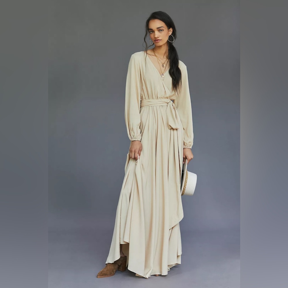 Anthropologie Erika Peña Wrapped Maxi Dress